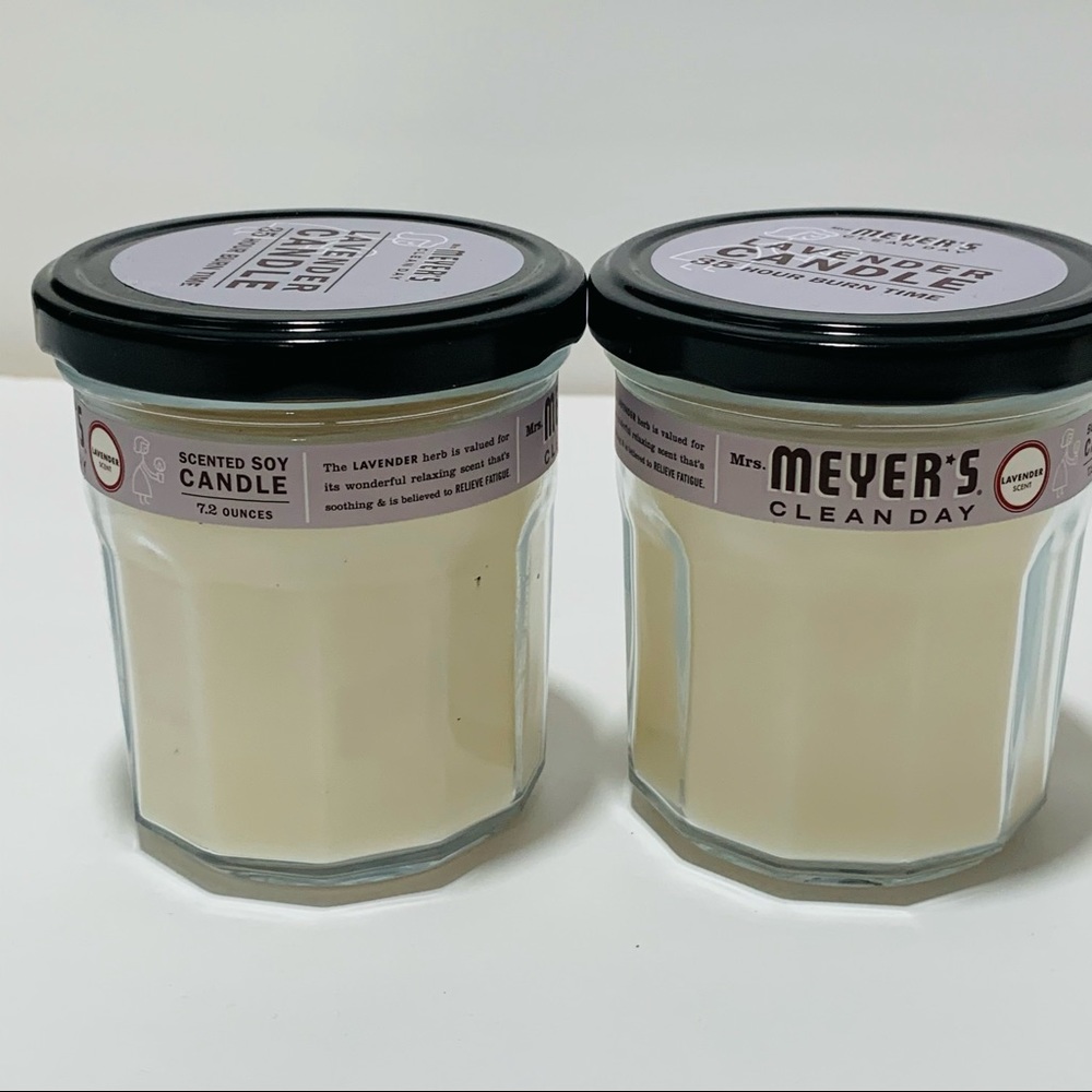 2 Mrs. Meyer's Clean Day Lavender Scented Candle